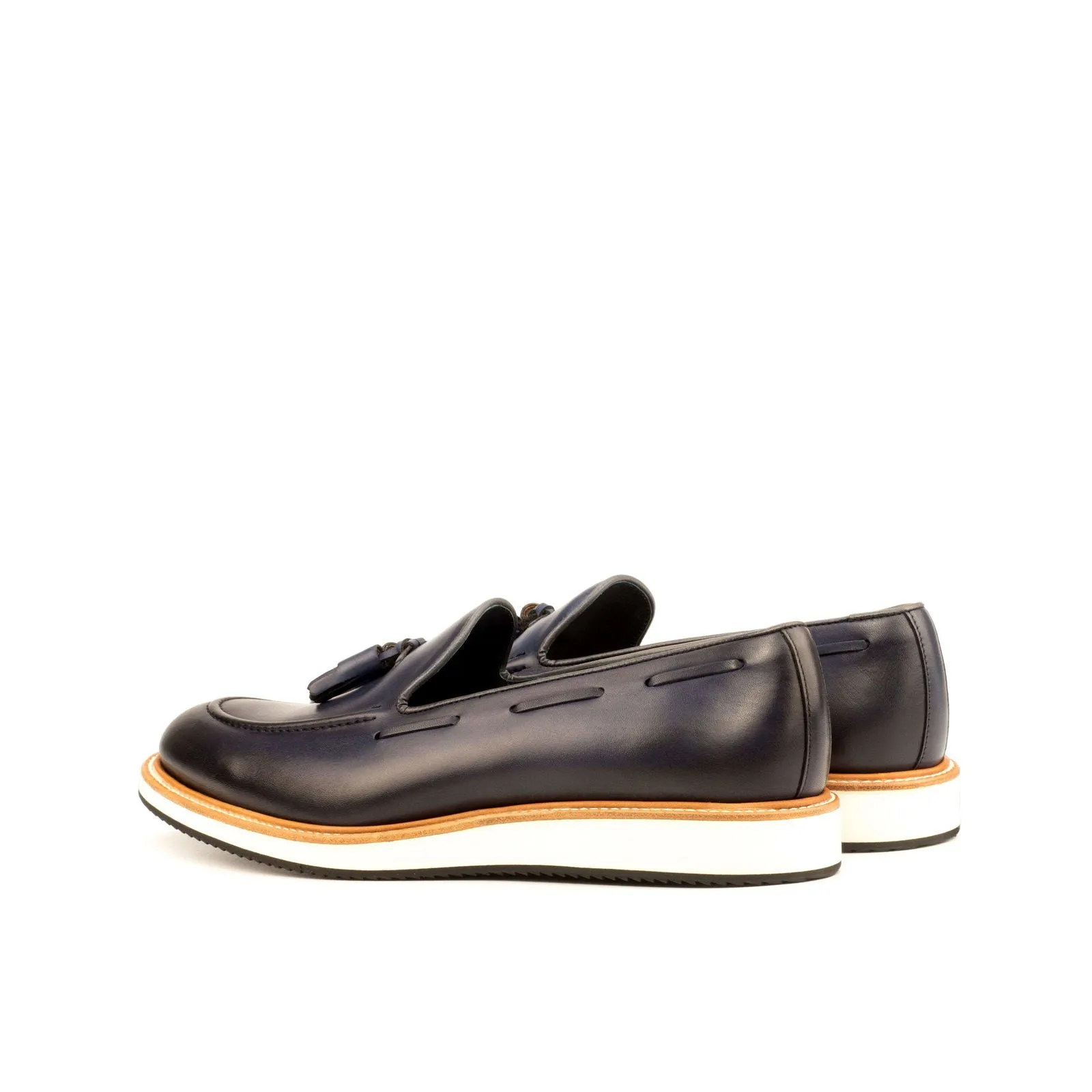 Loafer-Painted Calf, Blue, Grey