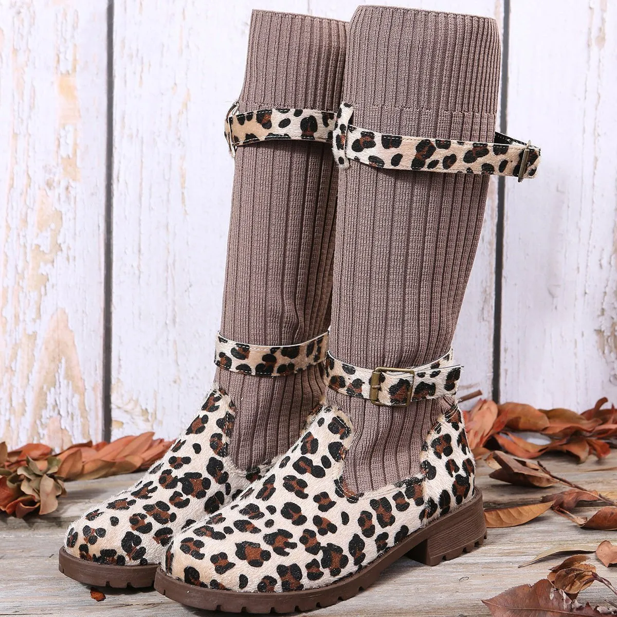 LovelyRLovely Women's Winter Mid Calf Socks Boots