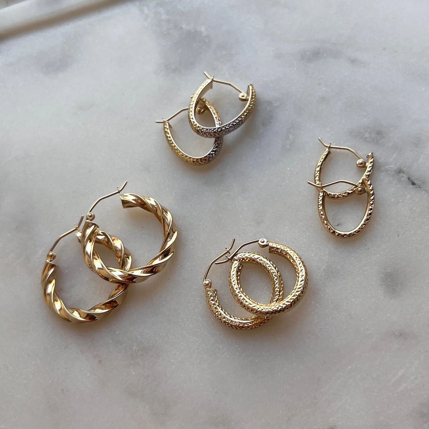 Lumi Two-tone Hoop Earrings