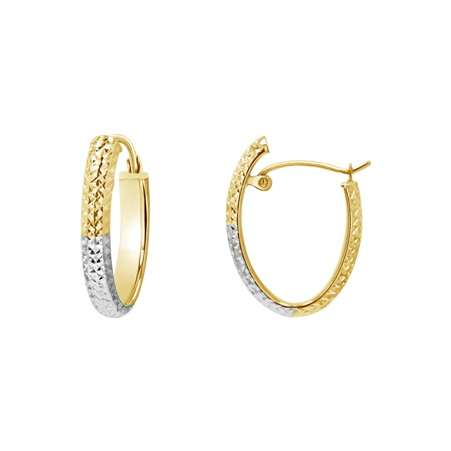 Lumi Two-tone Hoop Earrings