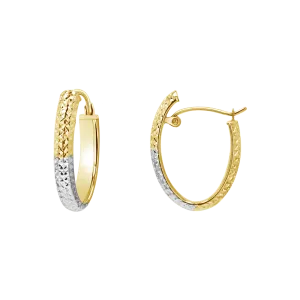 Lumi Two-tone Hoop Earrings