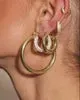 LUV AJ AMALFI TUBE HOOPS IN GOLD