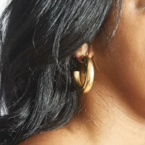 Medium Chunky Hoop Earrings