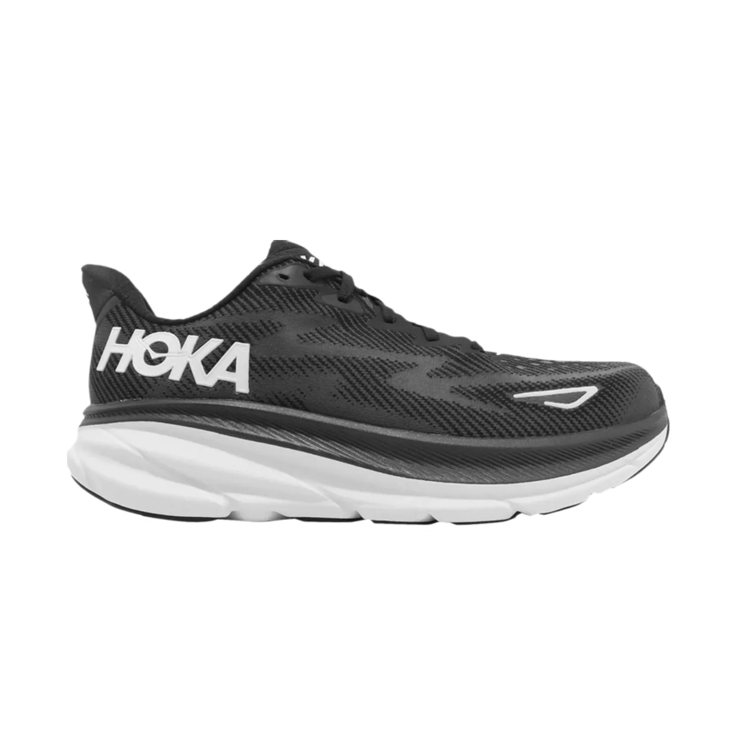 Men's Hoka Clifton 9 2E Width Black White