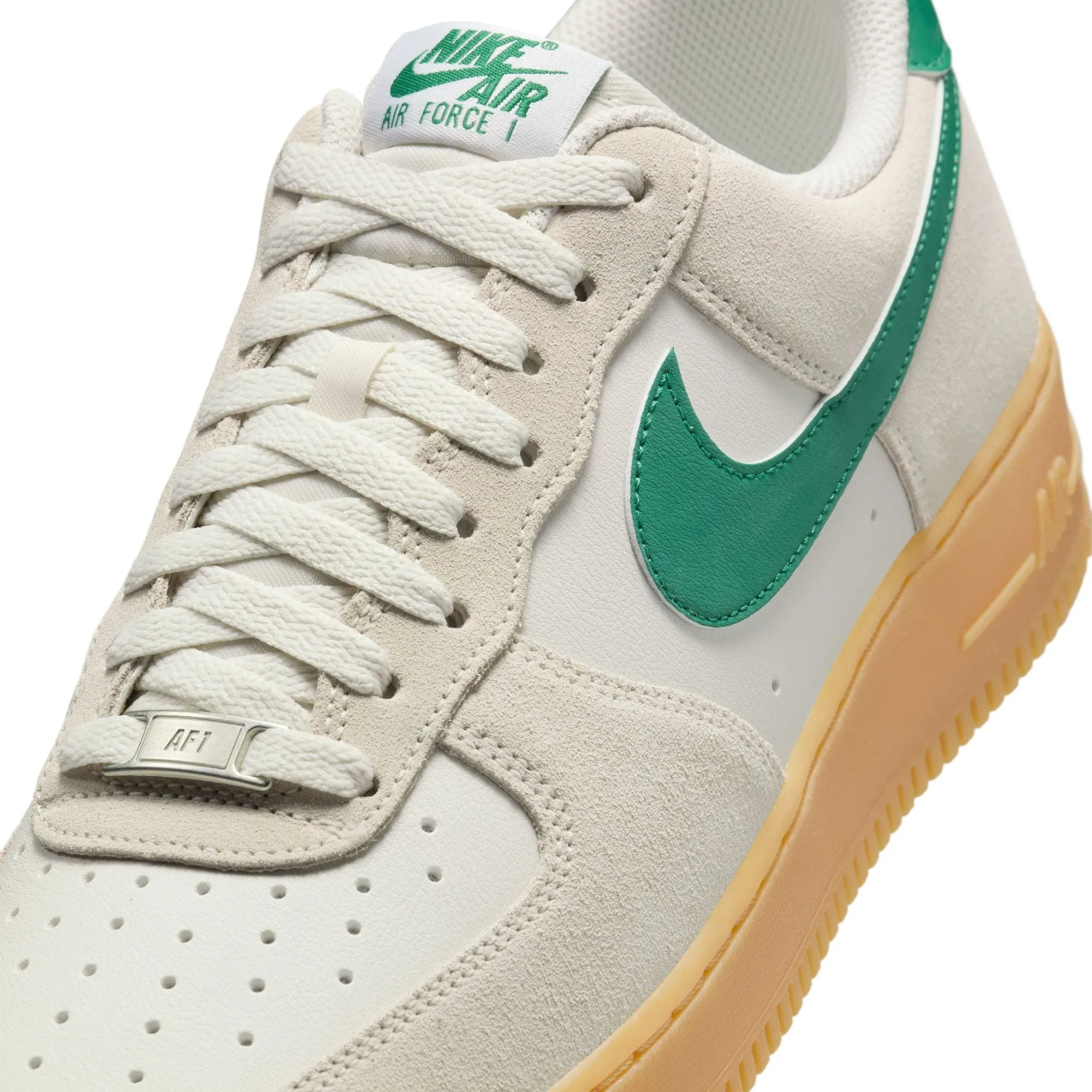 MENS NIKE AIR FORCE 1 '07 LV8 (PHANTOM/MALACHITE/GUM YELLOW)