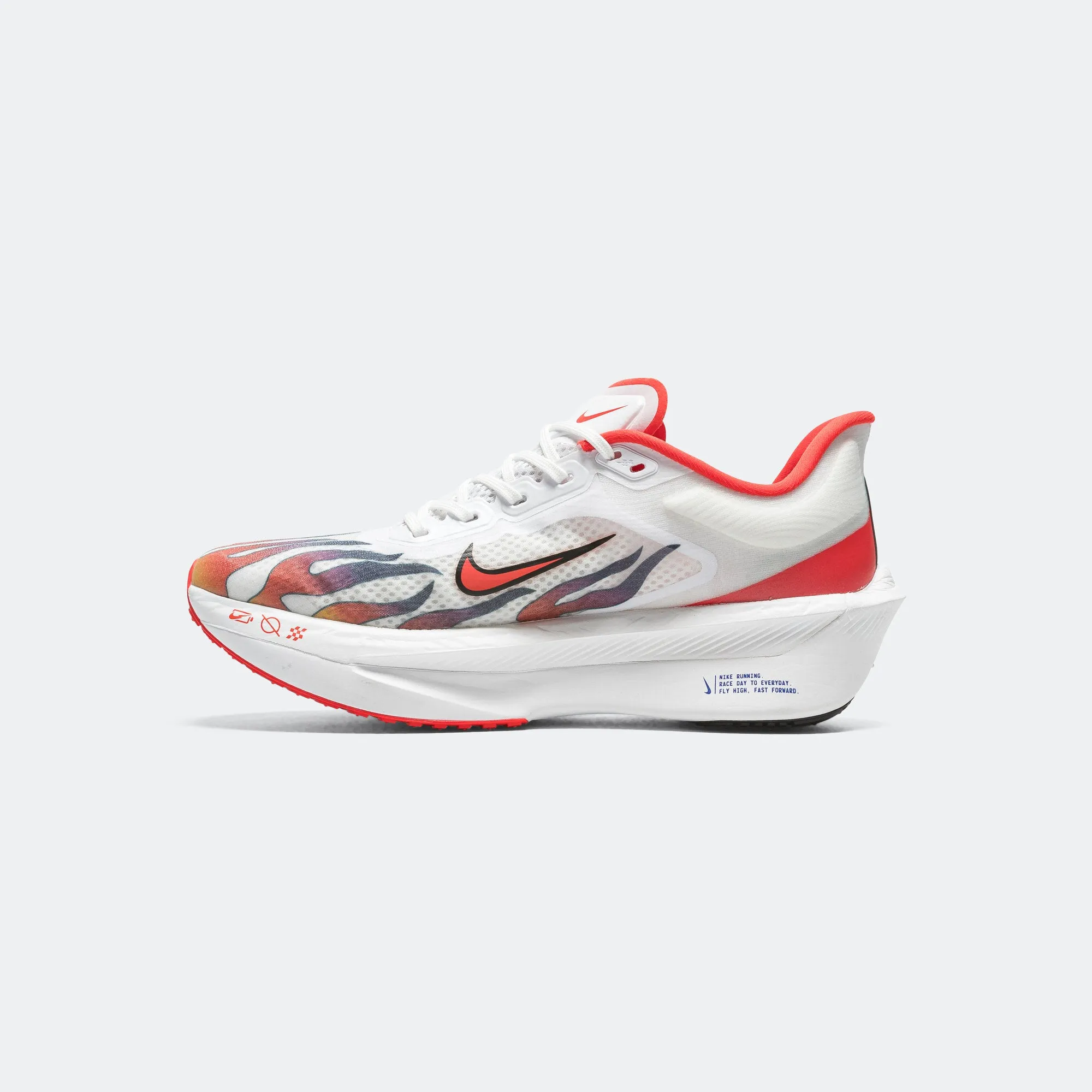 Mens Zoom Fly 6 'Ekiden' - White/Habanero Flames