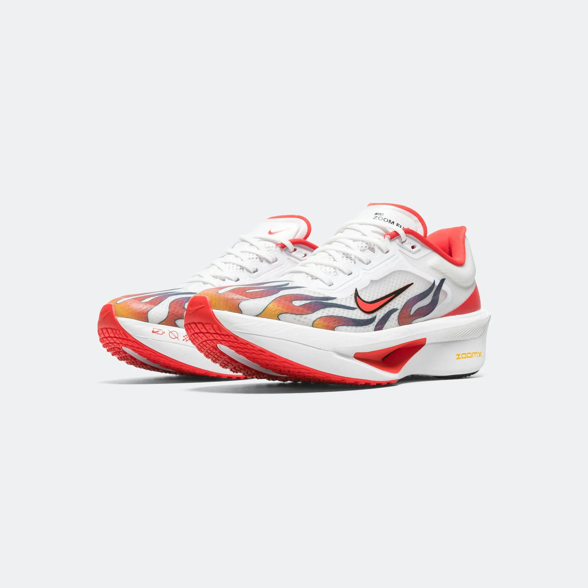 Mens Zoom Fly 6 'Ekiden' - White/Habanero Flames