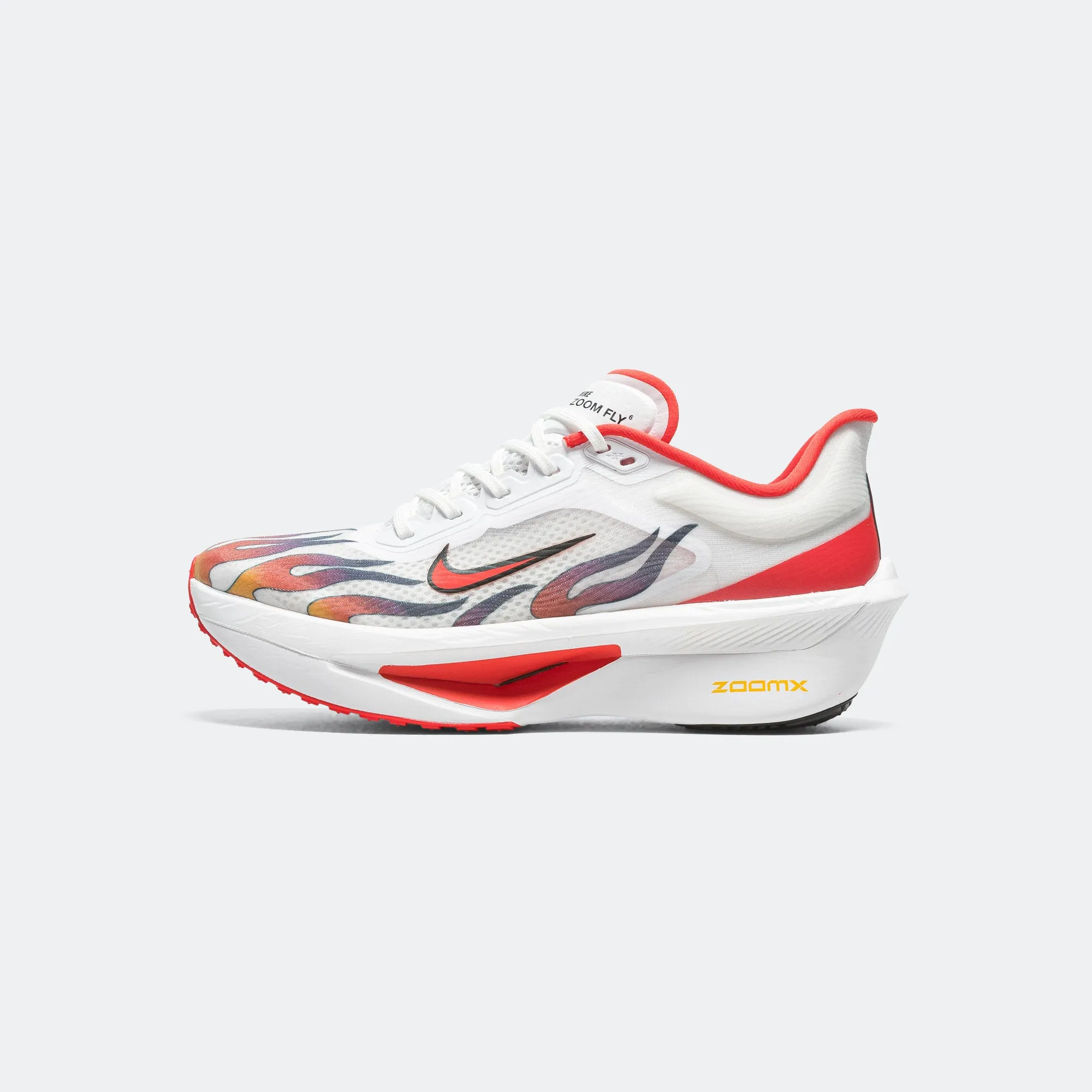 Mens Zoom Fly 6 'Ekiden' - White/Habanero Flames