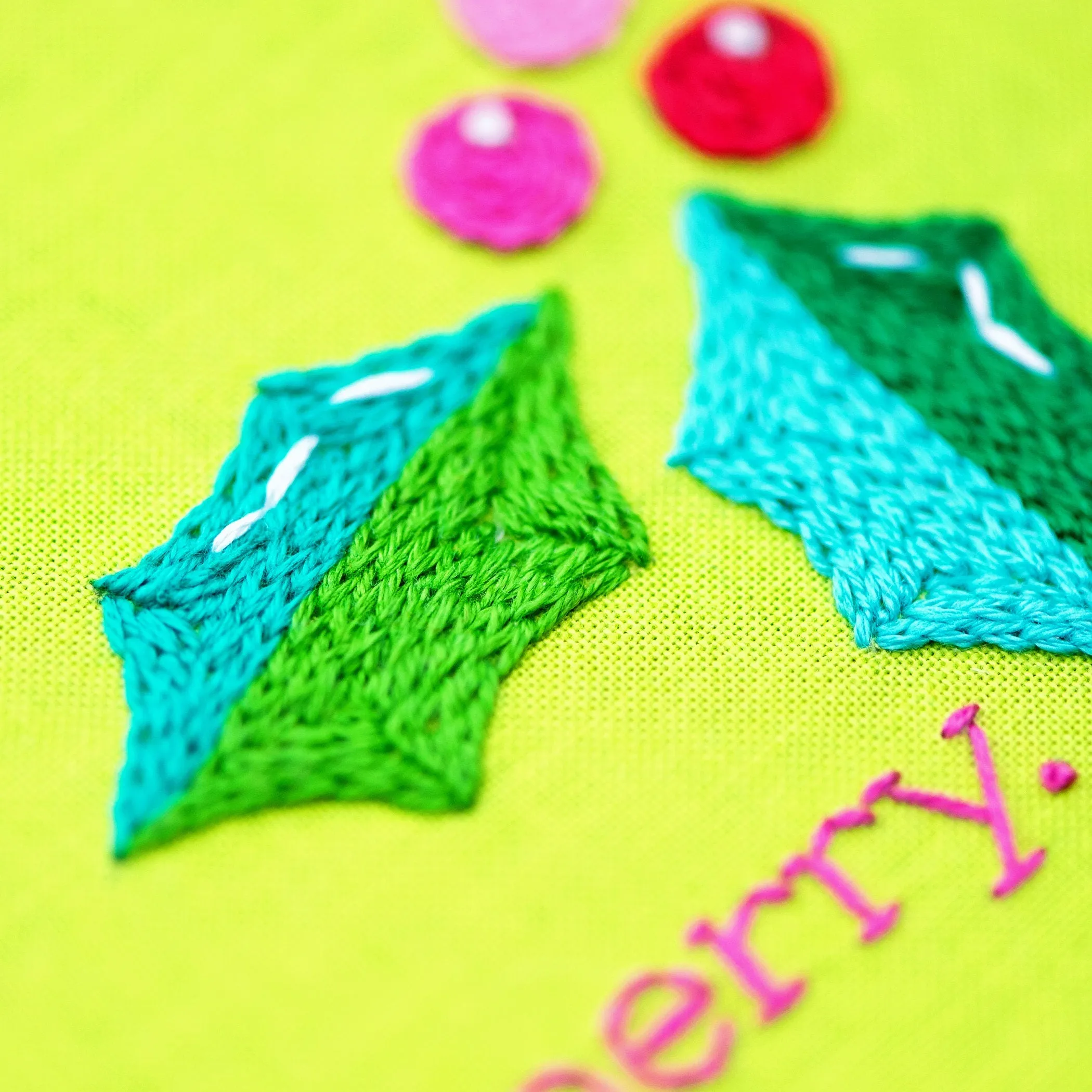 Merry And Bright Embroidery PDF Pattern