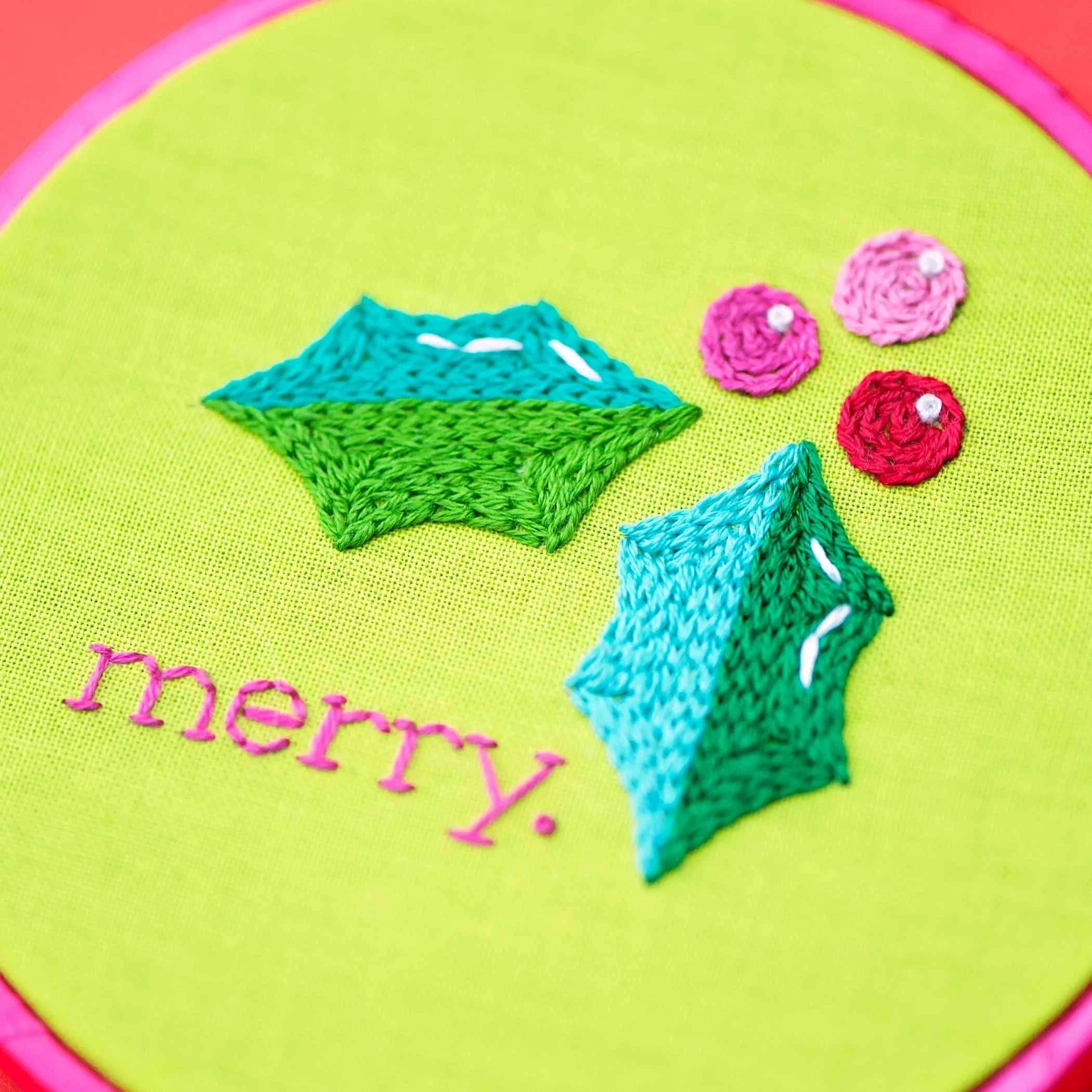 Merry And Bright Embroidery PDF Pattern