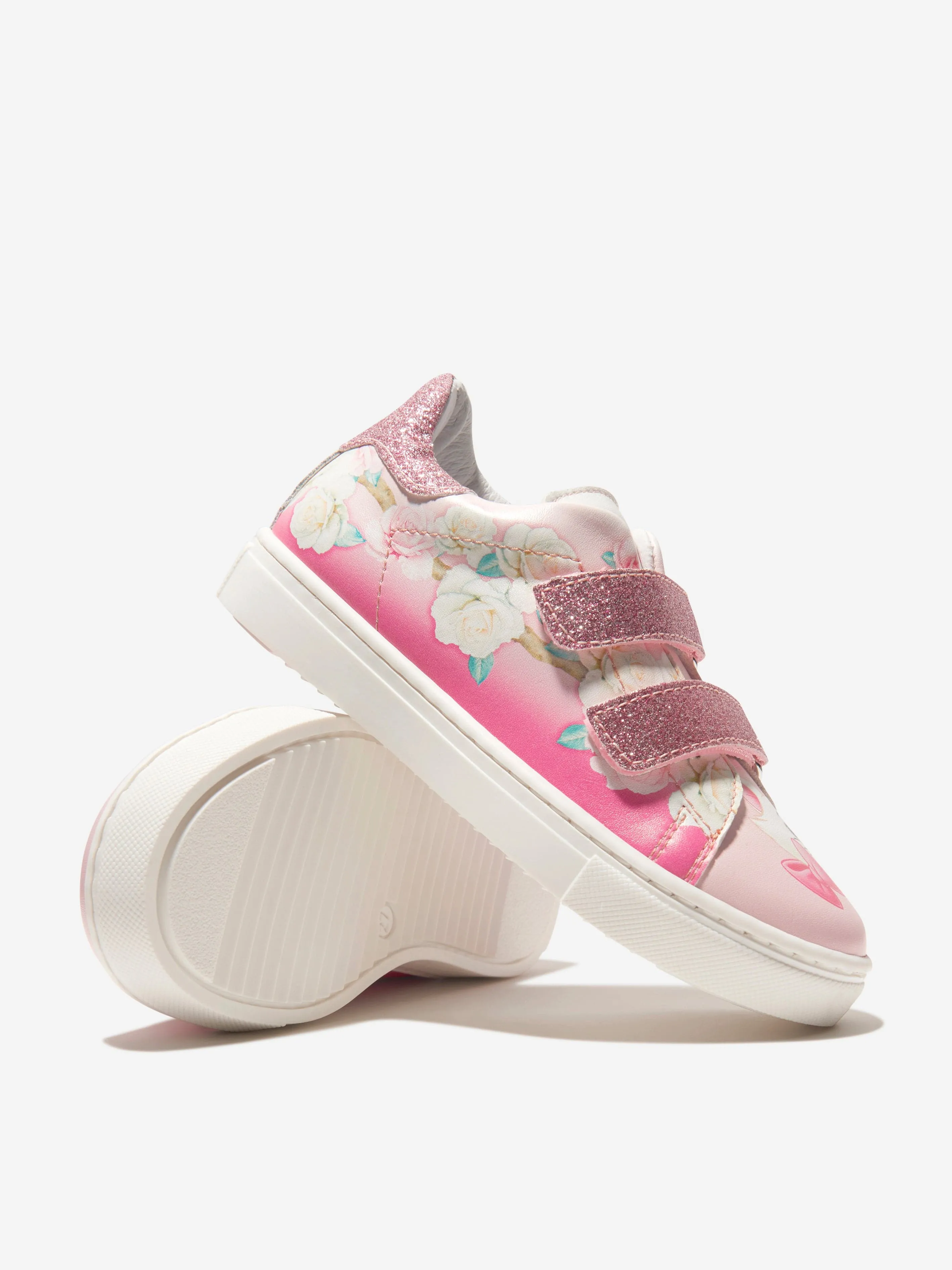 Monnalisa Girls Velcro Strap Marie Trainers