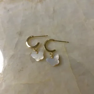 Mother of Pearl Flutter Earrings