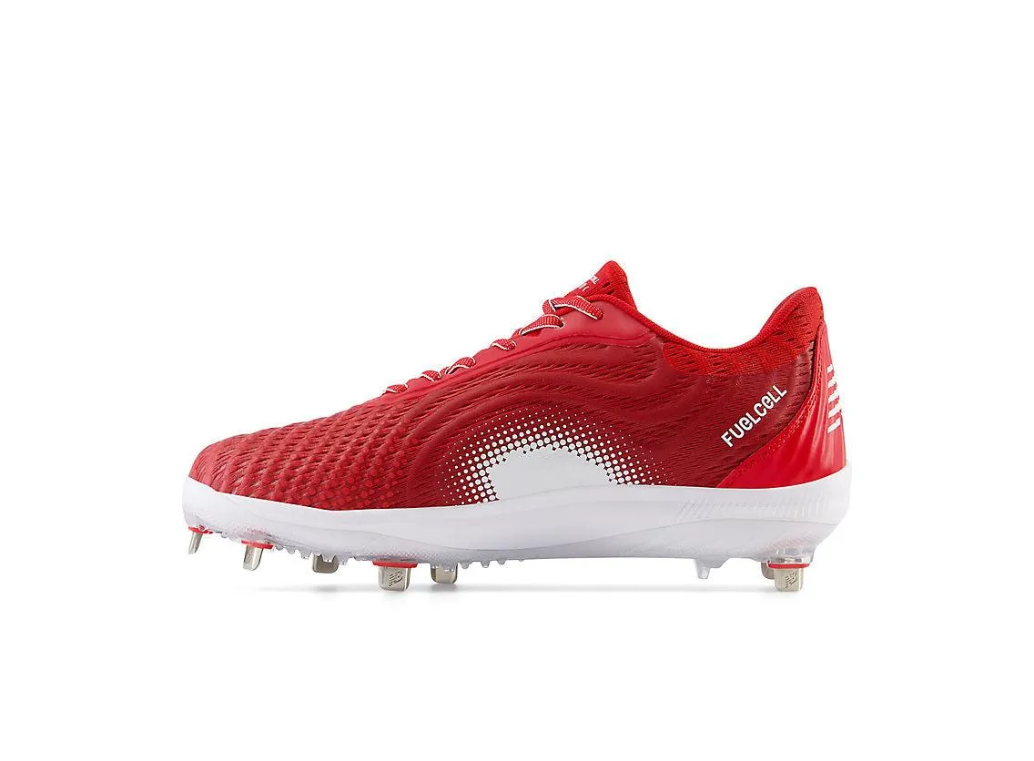 New Balance Men's FuelCell 4040 V7 Metal Baseball Cleats - Team Red / White - L4040TR7