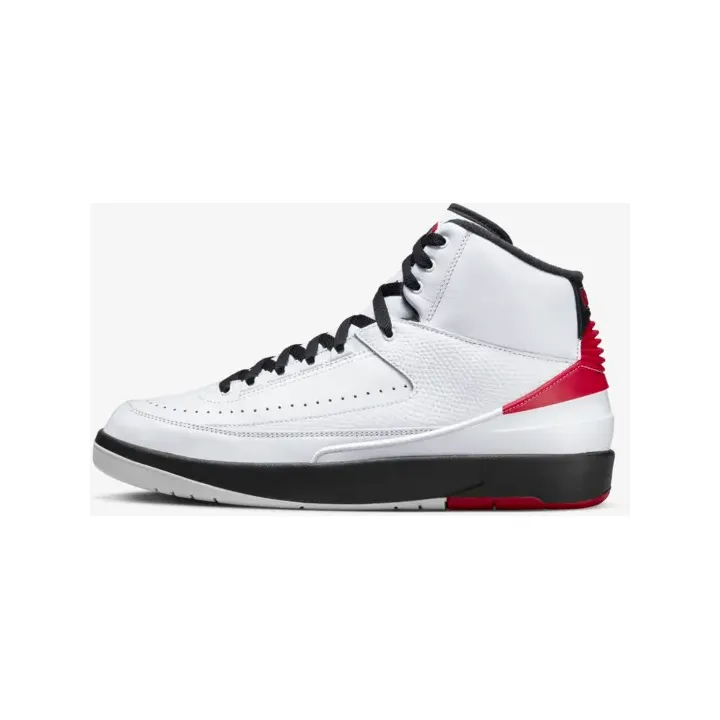 Nike Men's Jordan Retro 2 Shoes - White / Varsity Red / Black