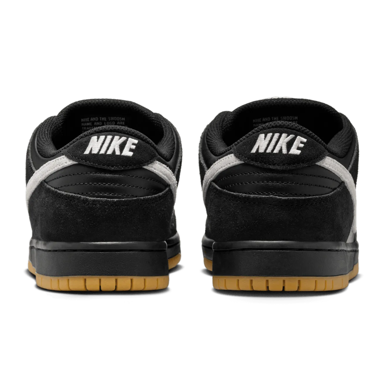 Nike SB Dunk Low Pro Skateboard Shoe - Black/White-Black-Gum Light Brown