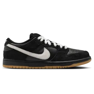 Nike SB Dunk Low Pro Skateboard Shoe - Black/White-Black-Gum Light Brown