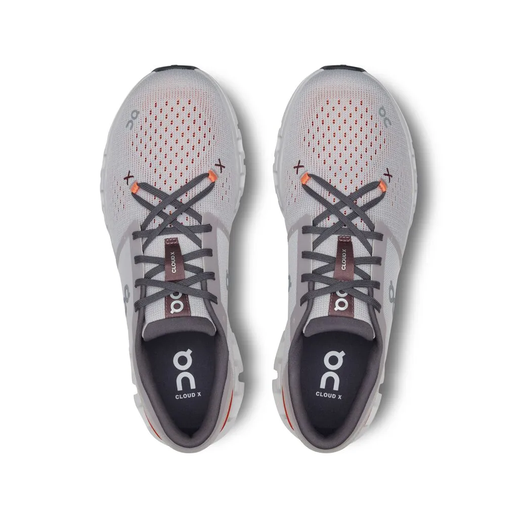 On Running Cloud X 4 (Mens) - Silver/Flame