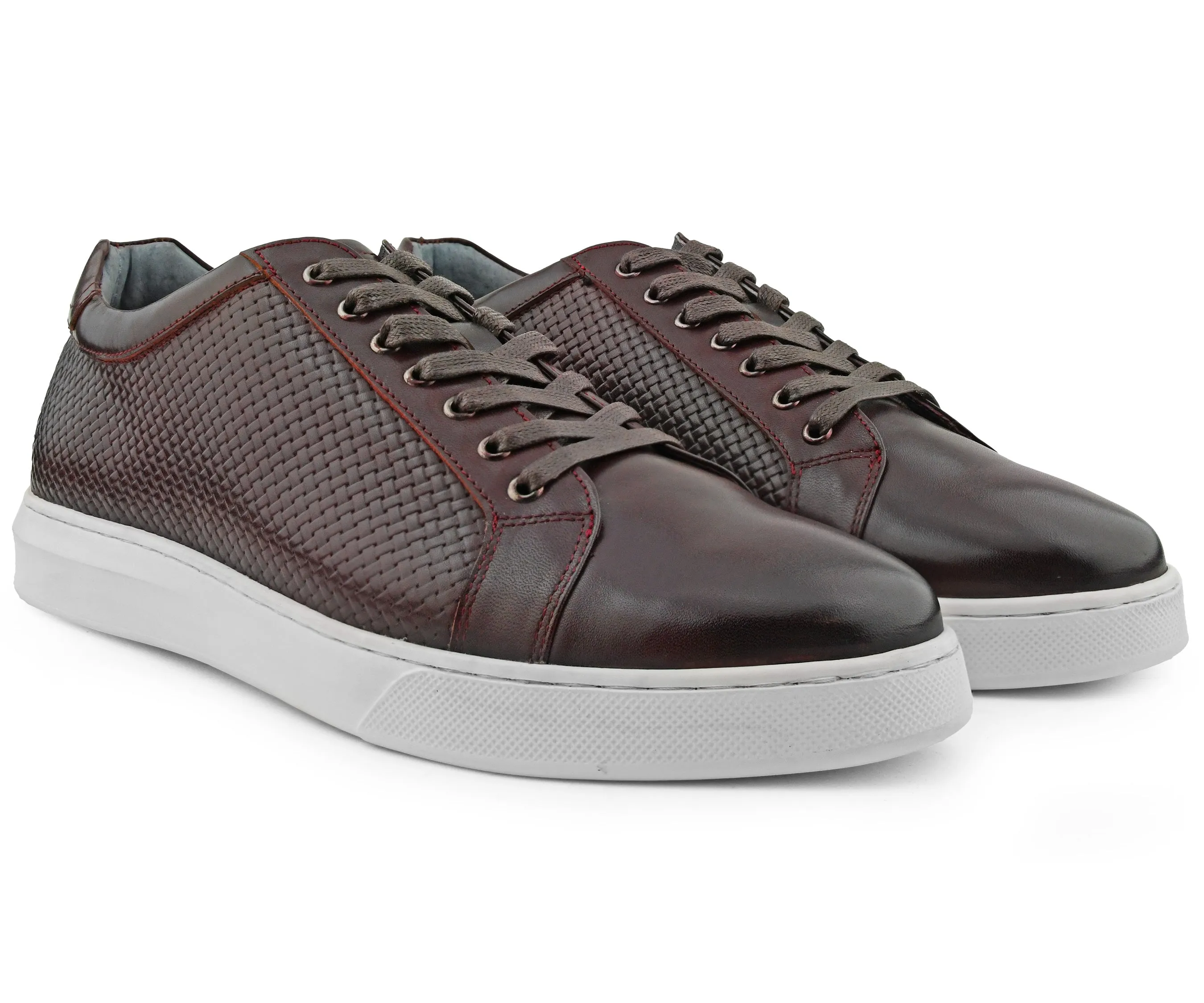 Oxblood Red Leather Sneaker