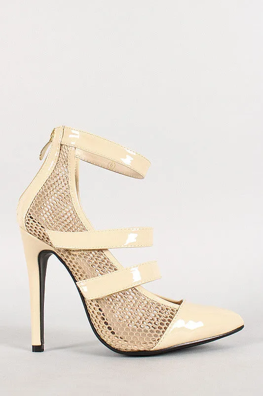 Patent Mesh Pointy Toe Stiletto Pump