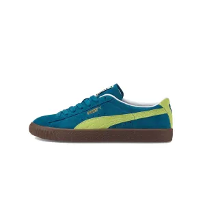 Puma Mens Suede VTG Shoes 'Blue Coral-Yellow Alert-Gum'