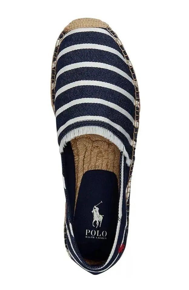 RALPH LAUREN -  Cevio Crest Madras Espadrille