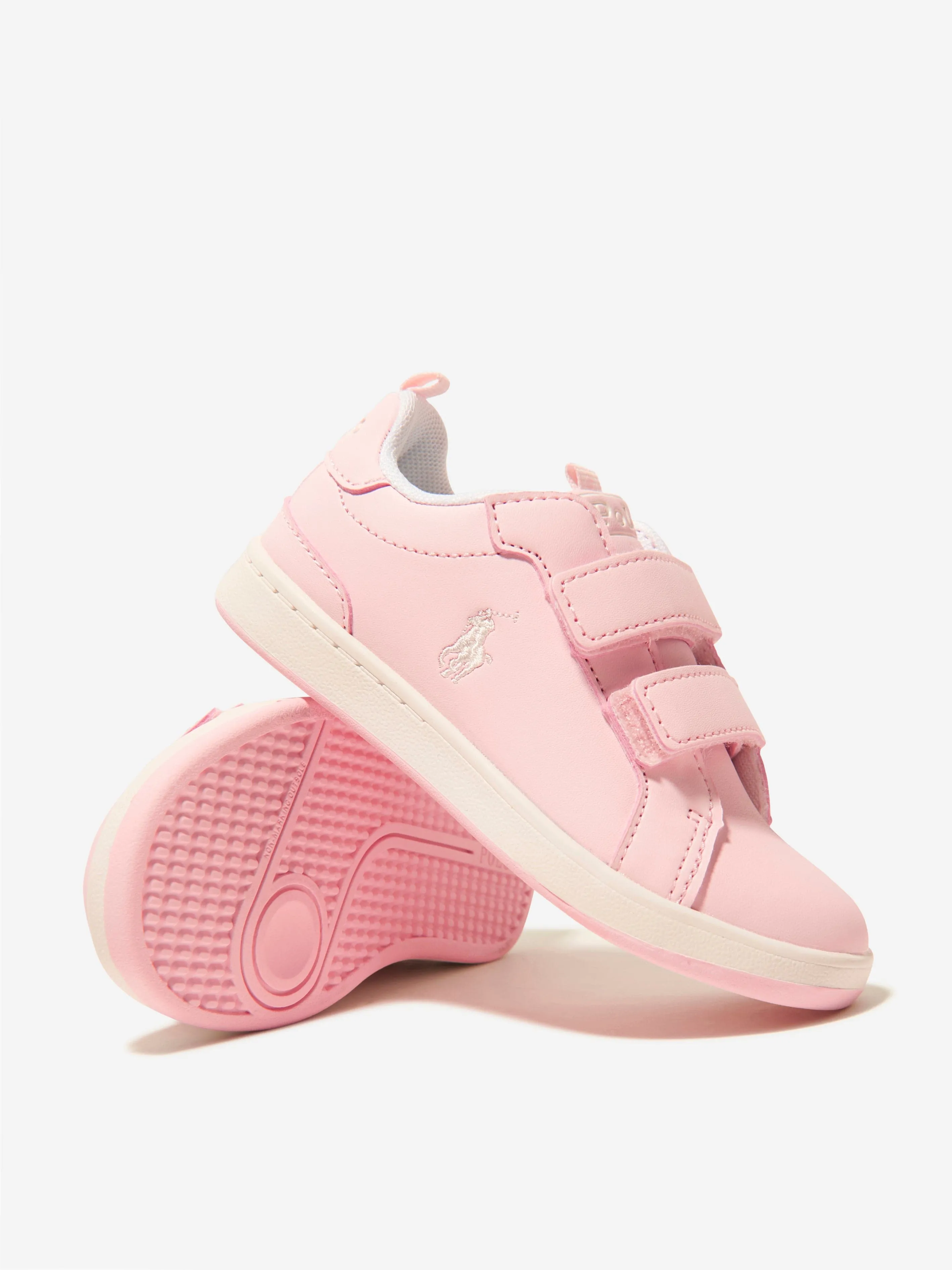 Ralph Lauren Girls Heritage Court EZ Trainers