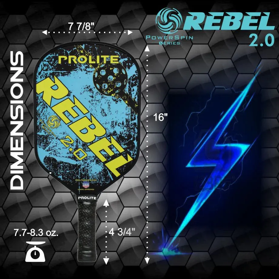 Rebel PowerSpin 2.0 Paddle - Blue/Hot Pink