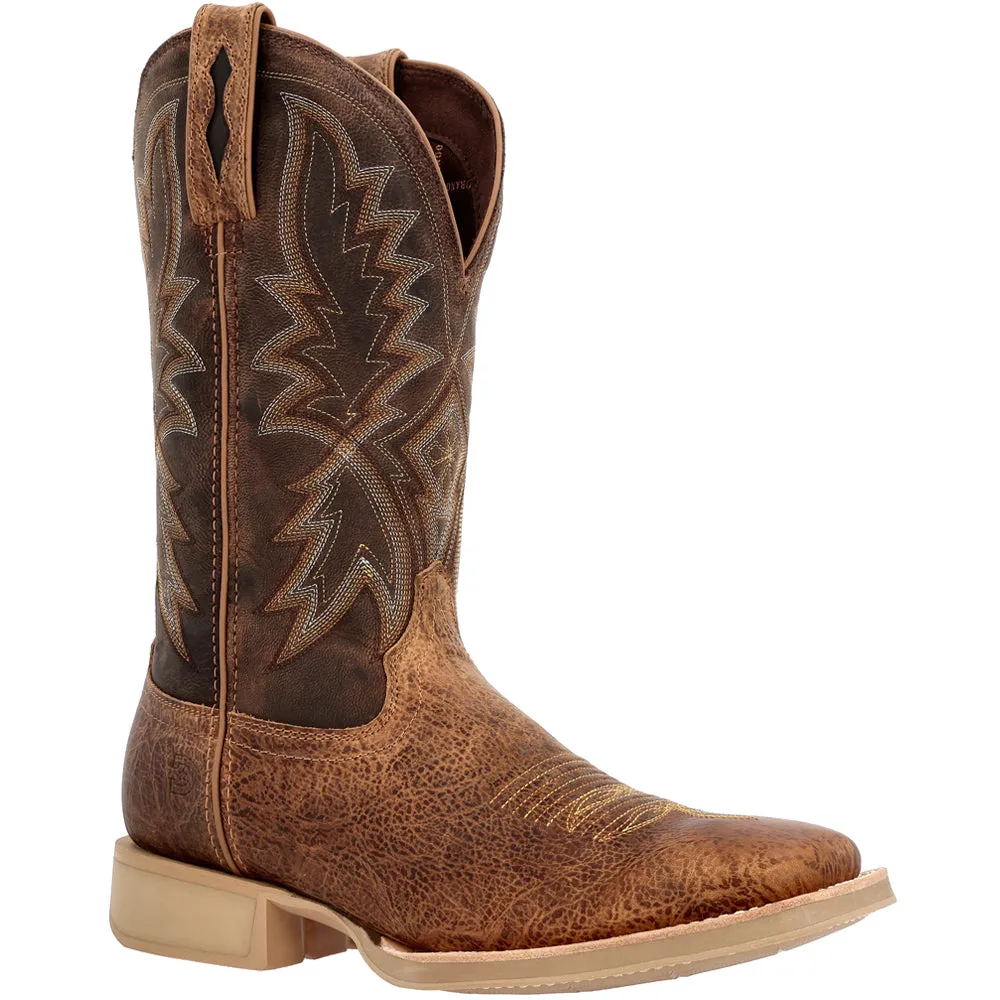 Rebel Pro Lite Rustic Embroidered Square Toe Cowboy Boots