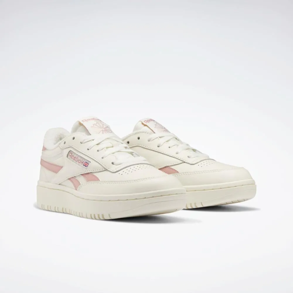 Reebok Footwear Women Club C Double Shoes CHALK/SMOKEY ROSE/CHALK