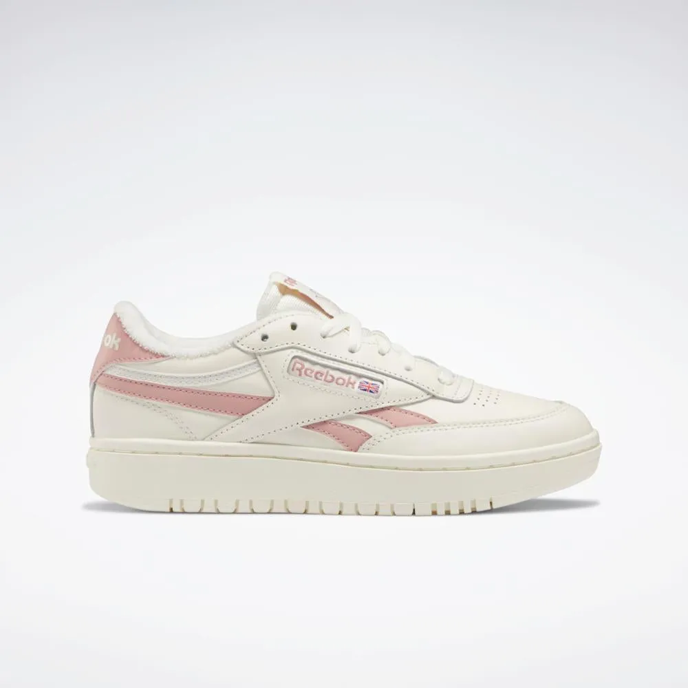 Reebok Footwear Women Club C Double Shoes CHALK/SMOKEY ROSE/CHALK