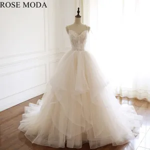 Rosemoda Ball Gown Wedding Dress With Horsehair Trim