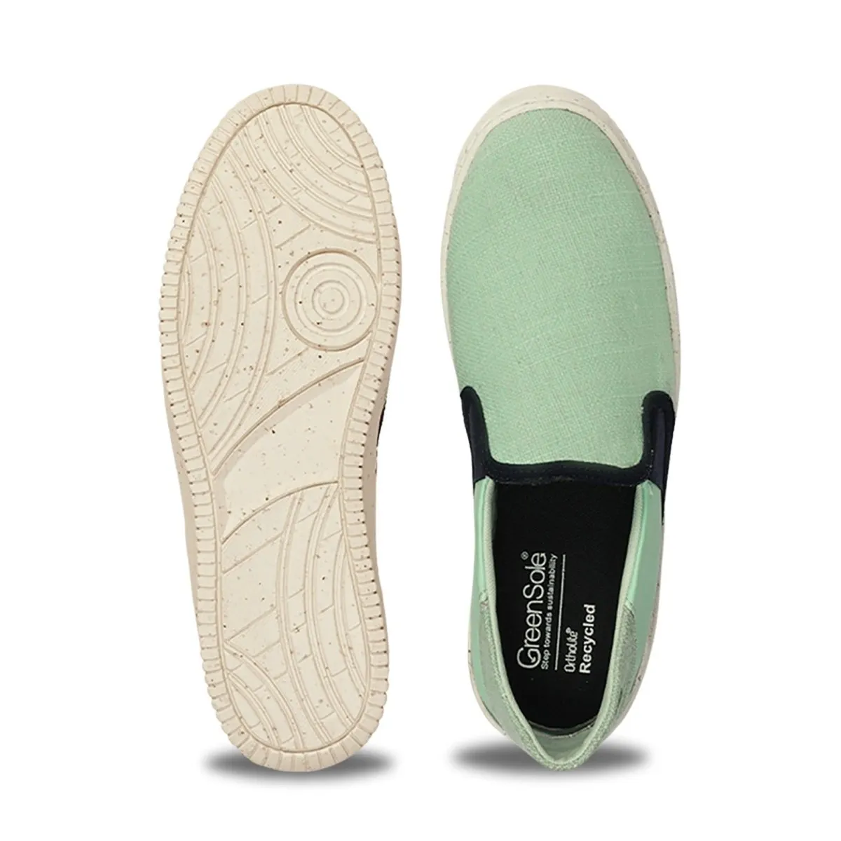 Seafoam Swirl Women's Slip-On Shoes