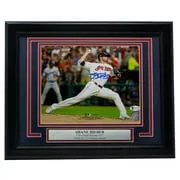 Shane Bieber Signed Framed 8x10 Cleveland Indians White Jersey Pitch Photo BAS