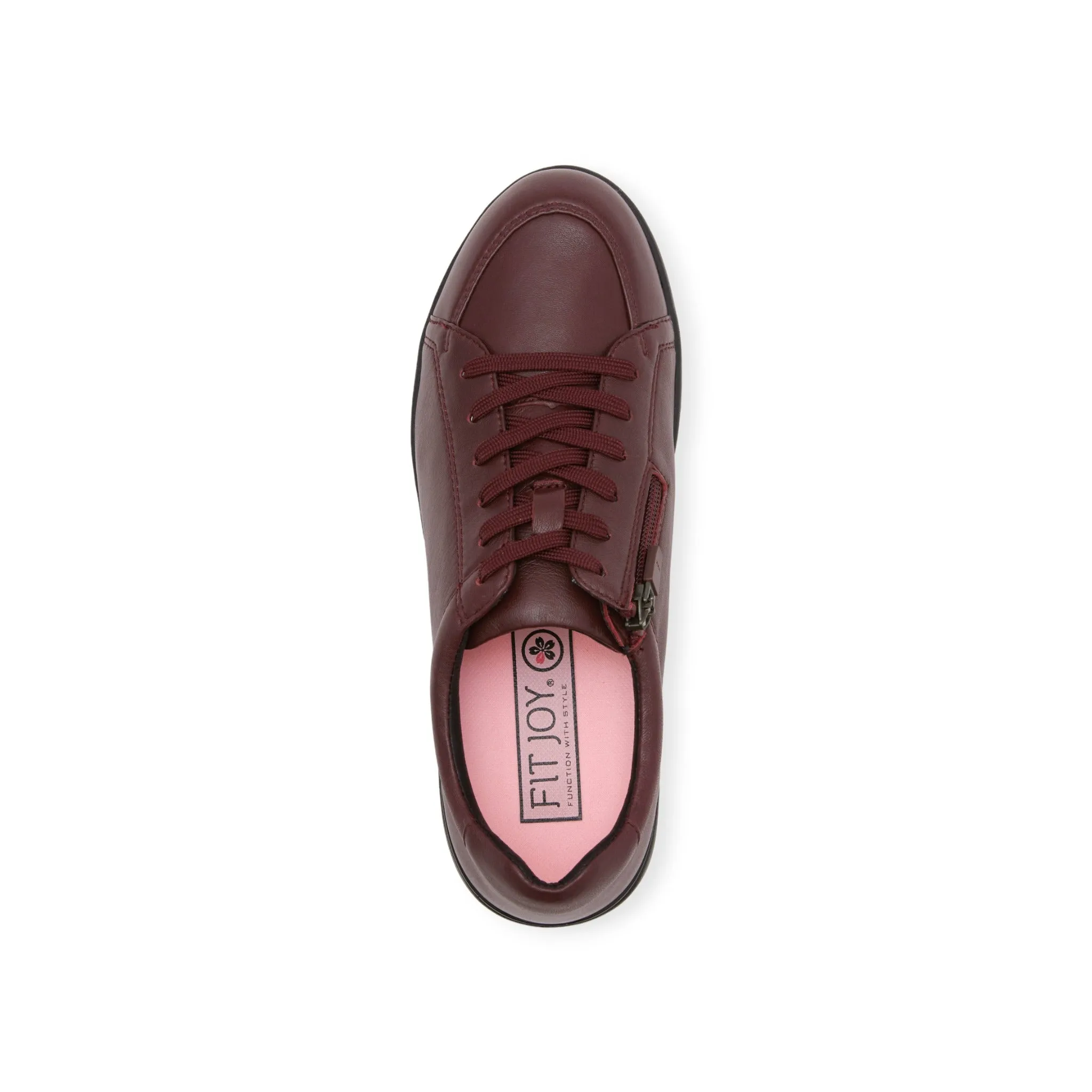 Sheepskin lace-up sneakers with zipper #FJ033