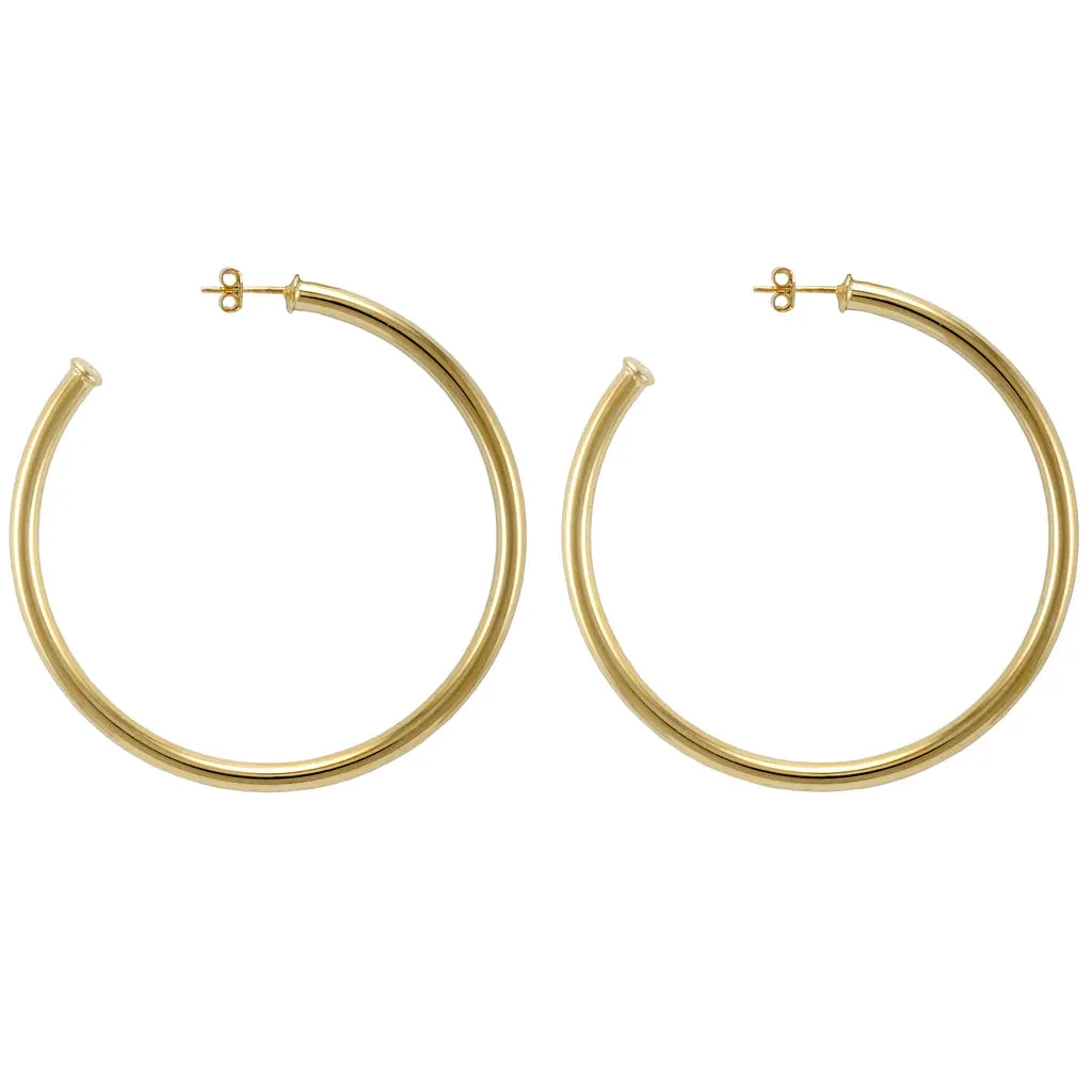 Sheila Fajl - Polished Everybody's Favorite Hoops - Shiny 18k Gold Plated