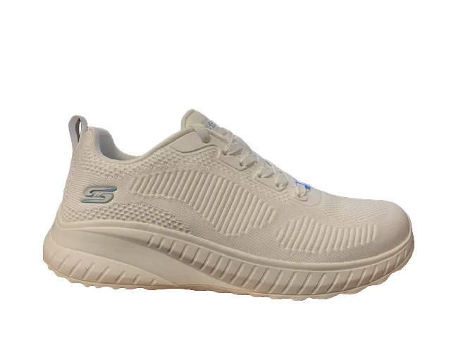 Skechers scarpa sneakers da donna Bob Squad Chaos Face Off 117209/OFWT bianco latte