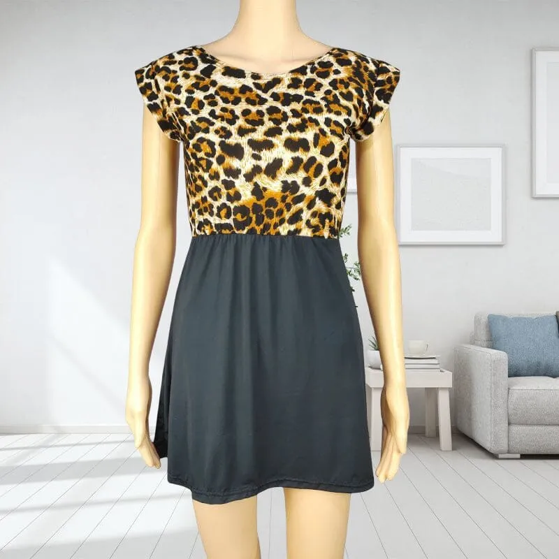 Sleeveless Leopard Dress