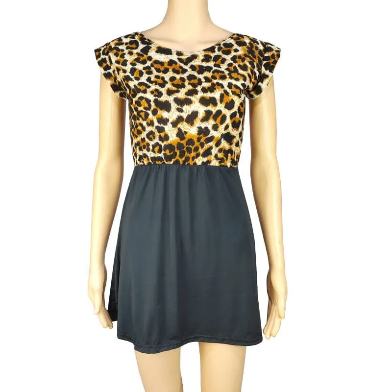 Sleeveless Leopard Dress