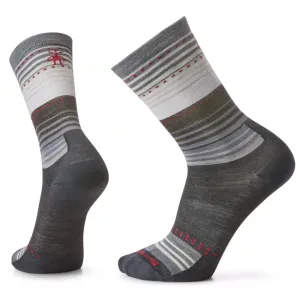 Smartwool Everyday Stitch Stripe Zero Cushion Charcoal Crew Socks (Unisex)