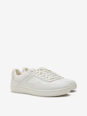 SOLEPLAY Off-White Perforated Lace-Up Sneakers