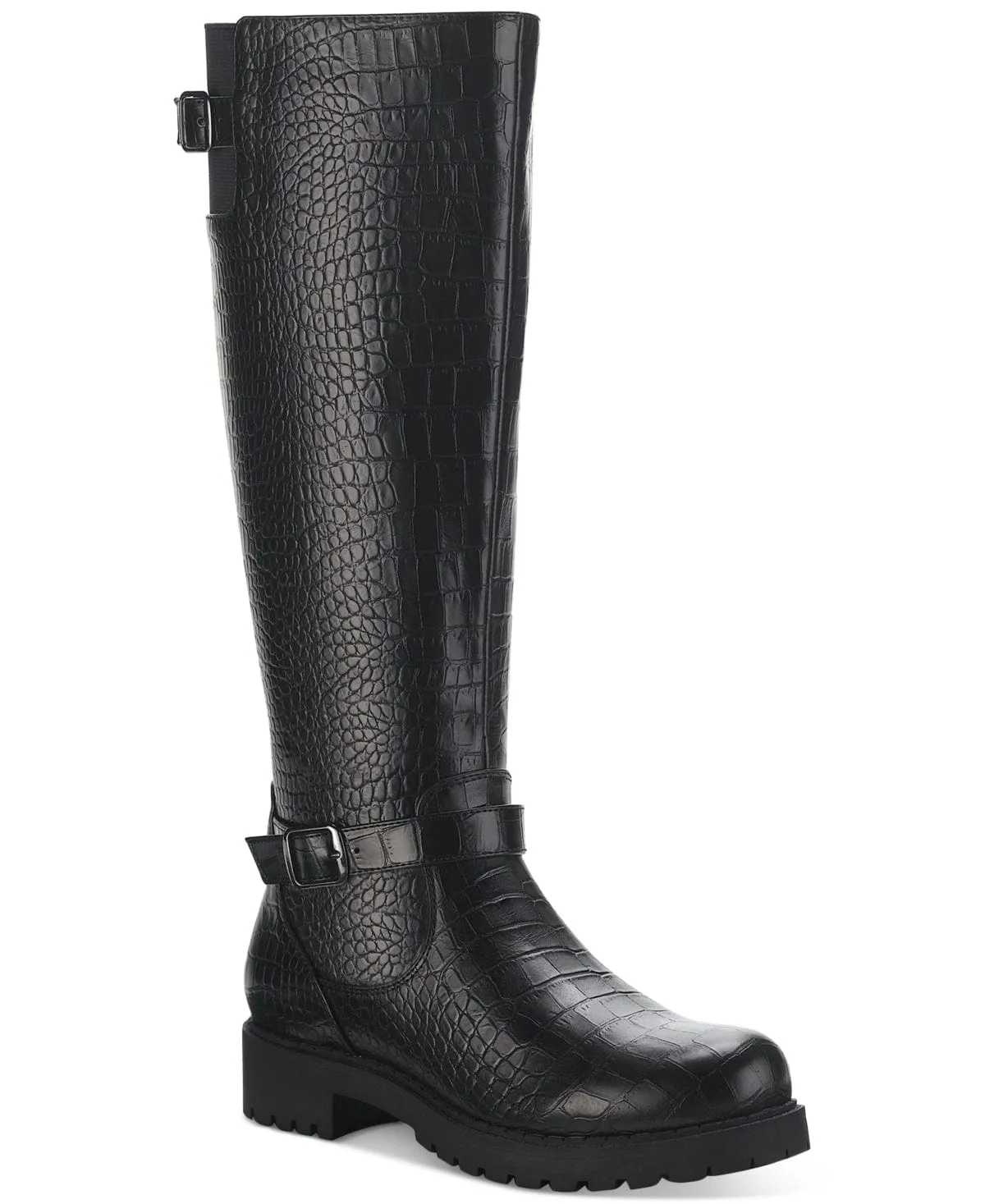 STYLE & CO - Snake Skin Faux Leather Knee-High Boots