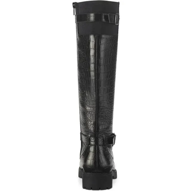 STYLE & CO - Snake Skin Faux Leather Knee-High Boots