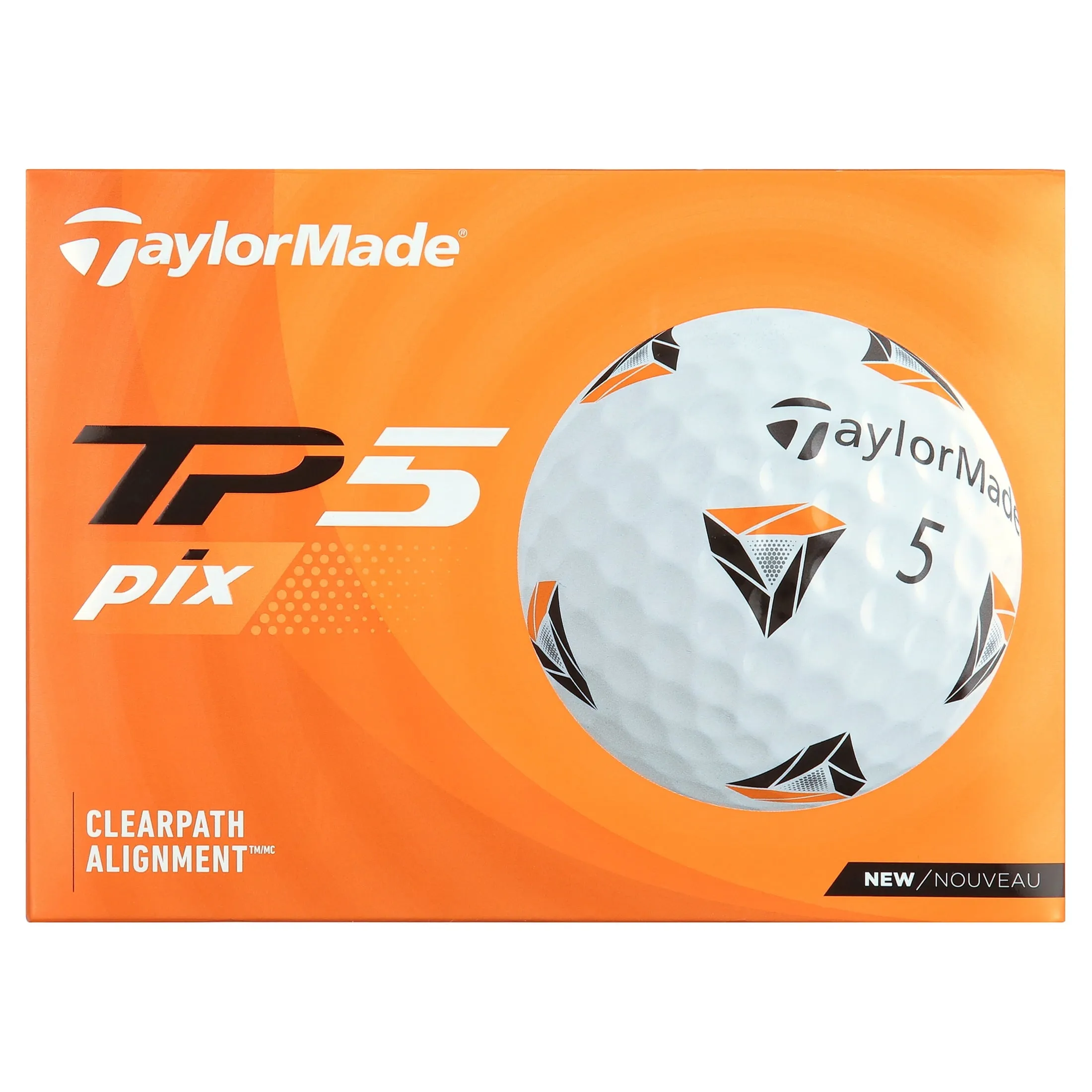 TaylorMade 2021 TP5 Pix Golf Balls White