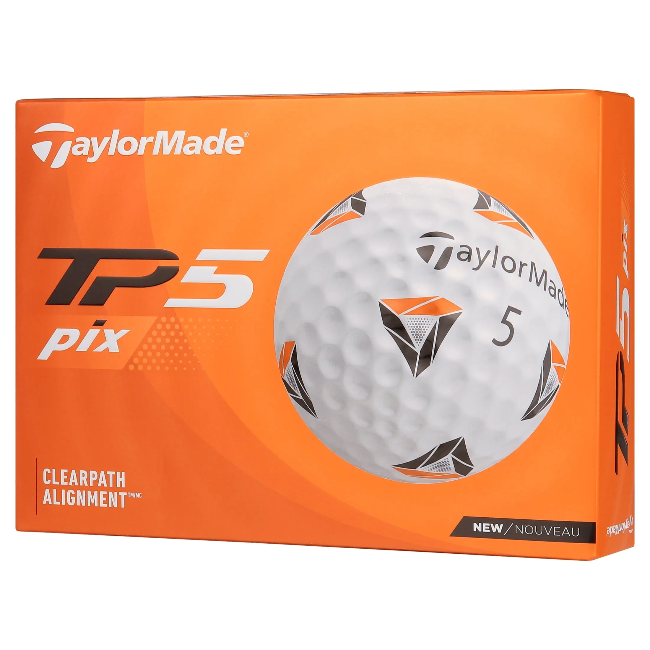 TaylorMade 2021 TP5 Pix Golf Balls White