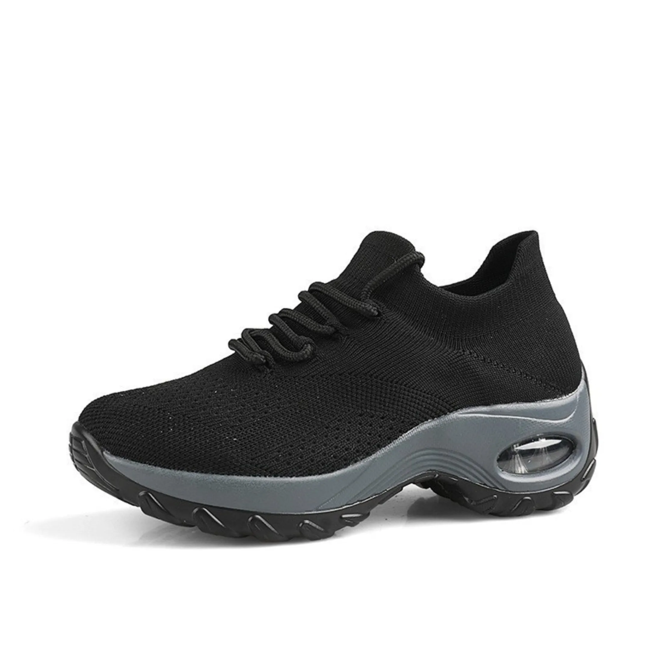 Thick Bottom Sneakers for Women - Breathable, Fashionable, and Comfortable Casual Shoes with Hundred Air Holes for Ventilation - Perfect for Daily Walking and Outdoor Activities