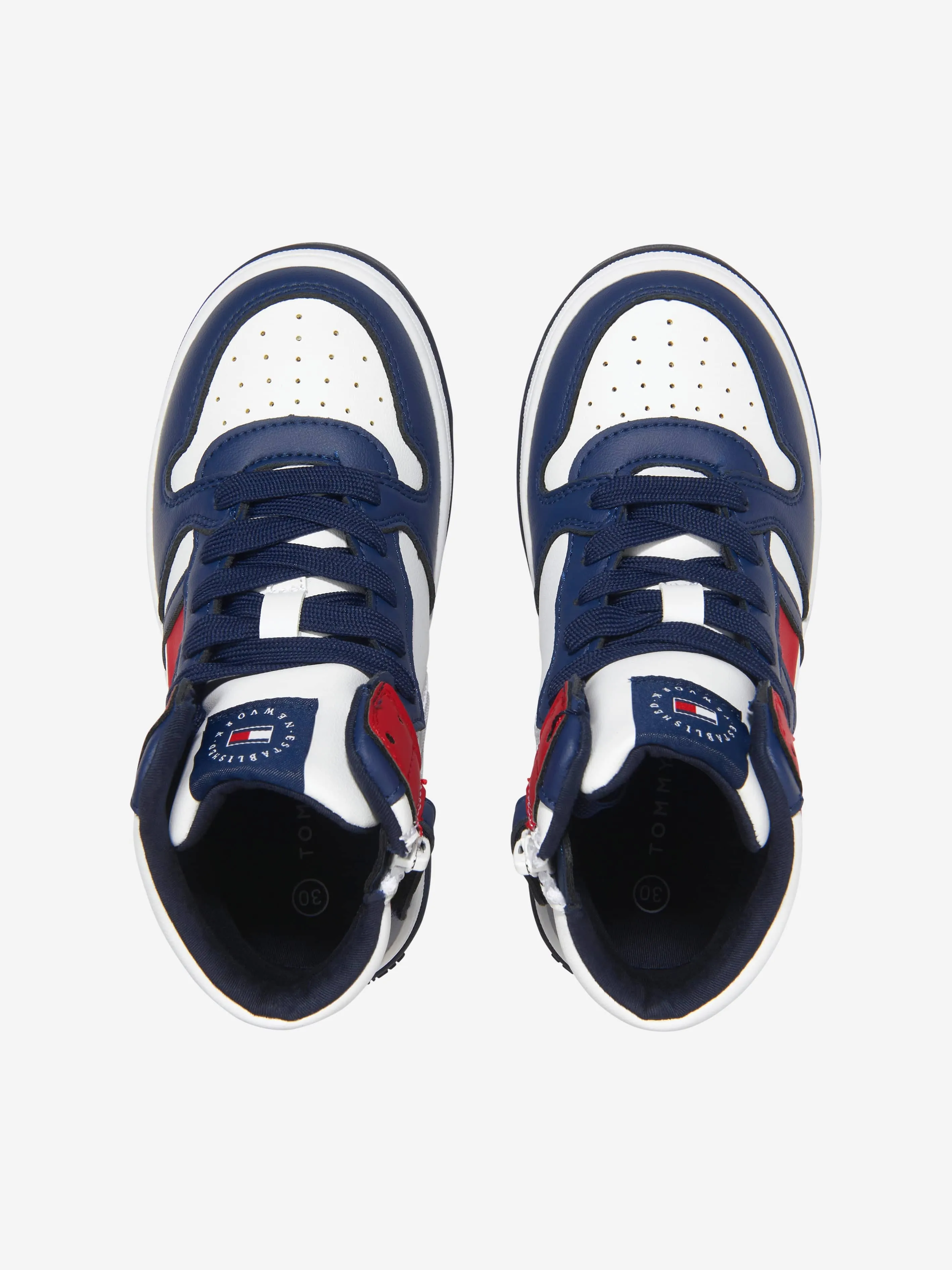 Tommy Hilfiger Boys High Top Lace Up Trainers