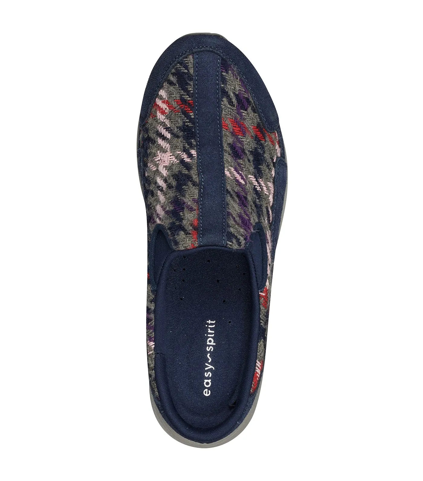 Traveltime 563 Clogs Navy Plaid