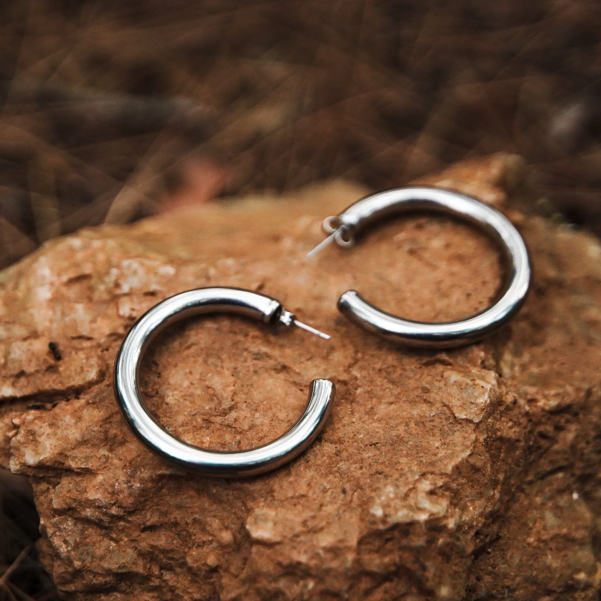 Tube Hoop Earrings