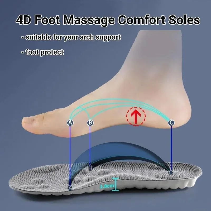 Ultimate Comfort Orthopedic Shoe Insoles: Massage Arch Support Enhancer