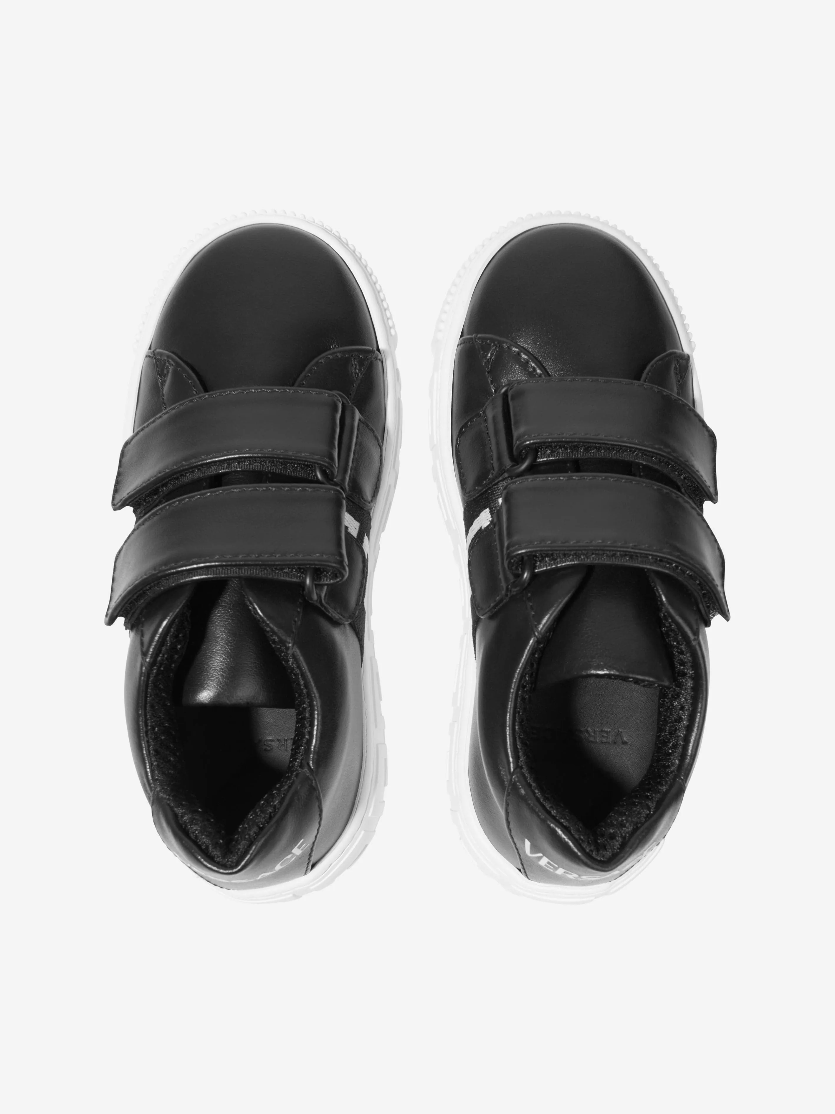 Versace Kids Leather La Greca Trainers